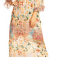 Sakkas Womens Henley Neck Elbow Sleeves Long A-Line Summer dress with pockets
