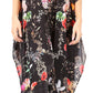 Sakkas Yeni Women's Short Sleeve V-neck Summer Floral Long Caftan Dress Cover-up