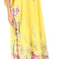 Sakkas Yeni Women's Short Sleeve V-neck Summer Floral Long Caftan Dress Cover-up
