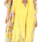 Sakkas Yeni Women's Short Sleeve V-neck Summer Floral Long Caftan Dress Cover-up