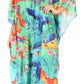 Sakkas Yeni Women's Short Sleeve V-neck Summer Floral Long Caftan Dress Cover-up