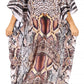 Sakkas Yeni Women's Short Sleeve V-neck Summer Floral Long Caftan Dress Cover-up