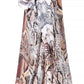 Sakkas Yeni Women's Short Sleeve V-neck Summer Floral Long Caftan Dress Cover-up
