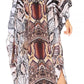 Sakkas Yeni Women's Short Sleeve V-neck Summer Floral Long Caftan Dress Cover-up