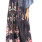 Sakkas Yeni Women's Short Sleeve V-neck Summer Floral Long Caftan Dress Cover-up