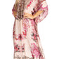 Sakkas Yeni Women's Short Sleeve V-neck Summer Floral Long Caftan Dress Cover-up
