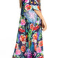 Sakkas Yeni Women's Short Sleeve V-neck Summer Floral Long Caftan Dress Cover-up