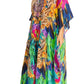 Sakkas Yeni Women's Short Sleeve V-neck Summer Floral Long Caftan Dress Cover-up
