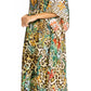 Sakkas Yeni Women's Short Sleeve V-neck Summer Floral Long Caftan Dress Cover-up