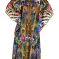 Sakkas Yeni Women's Short Sleeve V-neck Summer Floral Long Caftan Dress Cover-up