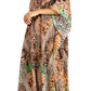 Sakkas Yeni Women's Short Sleeve V-neck Summer Floral Long Caftan Dress Cover-up