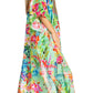 Sakkas Yeni Women's Short Sleeve V-neck Summer Floral Long Caftan Dress Cover-up