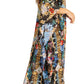 Sakkas Yeni Women's Short Sleeve V-neck Summer Floral Long Caftan Dress Cover-up
