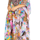 Sakkas Yeni Women's Short Sleeve V-neck Summer Floral Long Caftan Dress Cover-up