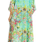 Sakkas Yeni Women's Short Sleeve V-neck Summer Floral Long Caftan Dress Cover-up