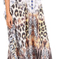 Sakkas Yeni Women's Short Sleeve V-neck Summer Floral Long Caftan Dress Cover-up