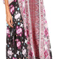 Sakkas Yeni Women's Short Sleeve V-neck Summer Floral Long Caftan Dress Cover-up