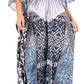 Sakkas Yeni Women's Short Sleeve V-neck Summer Floral Long Caftan Dress Cover-up