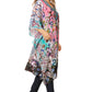 Sakkas Zeni Women's Short sleeve V-neck Summer Floral Print Caftan Dress Cover-up