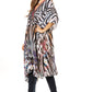 Sakkas Zeni Women's Short sleeve V-neck Summer Floral Print Caftan Dress Cover-up