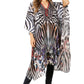 Sakkas Zeni Women's Short sleeve V-neck Summer Floral Print Caftan Dress Cover-up