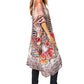 Sakkas Zeni Women's Short sleeve V-neck Summer Floral Print Caftan Dress Cover-up