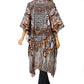 Sakkas Zeni Women's Short sleeve V-neck Summer Floral Print Caftan Dress Cover-up