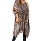 Sakkas Zeni Women's Short sleeve V-neck Summer Floral Print Caftan Dress Cover-up