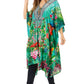 Sakkas Zeni Women's Short sleeve V-neck Summer Floral Print Caftan Dress Cover-up