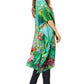 Sakkas Zeni Women's Short sleeve V-neck Summer Floral Print Caftan Dress Cover-up