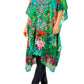Sakkas Zeni Women's Short sleeve V-neck Summer Floral Print Caftan Dress Cover-up