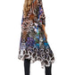 Sakkas Zeni Women's Short sleeve V-neck Summer Floral Print Caftan Dress Cover-up