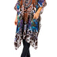Sakkas Zeni Women's Short sleeve V-neck Summer Floral Print Caftan Dress Cover-up