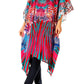 Sakkas Zeni Women's Short sleeve V-neck Summer Floral Print Caftan Dress Cover-up