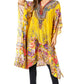 Sakkas Zeni Women's Short sleeve V-neck Summer Floral Print Caftan Dress Cover-up