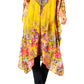 Sakkas Zeni Women's Short sleeve V-neck Summer Floral Print Caftan Dress Cover-up