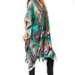 Sakkas Zeni Women's Short sleeve V-neck Summer Floral Print Caftan Dress Cover-up