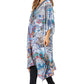 Sakkas Zeni Women's Short sleeve V-neck Summer Floral Print Caftan Dress Cover-up