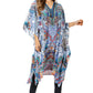 Sakkas Zeni Women's Short sleeve V-neck Summer Floral Print Caftan Dress Cover-up