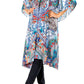 Sakkas Zeni Women's Short sleeve V-neck Summer Floral Print Caftan Dress Cover-up