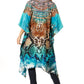 Sakkas Zeni Women's Short sleeve V-neck Summer Floral Print Caftan Dress Cover-up