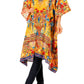 Sakkas Zeni Women's Short sleeve V-neck Summer Floral Print Caftan Dress Cover-up