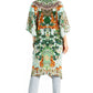Sakkas Zeni Women's Short sleeve V-neck Summer Floral Print Caftan Dress Cover-up