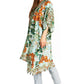 Sakkas Zeni Women's Short sleeve V-neck Summer Floral Print Caftan Dress Cover-up