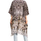 Sakkas Zeni Women's Short sleeve V-neck Summer Floral Print Caftan Dress Cover-up