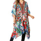 Sakkas Zeni Women's Short sleeve V-neck Summer Floral Print Caftan Dress Cover-up