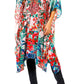 Sakkas Zeni Women's Short sleeve V-neck Summer Floral Print Caftan Dress Cover-up