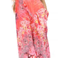 Sakkas Inna Colorful Shift Dress Tunic with Bell Ruffled Sleeves & Rhinestones