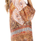 Sakkas Inna Colorful Shift Dress Tunic with Bell Ruffled Sleeves & Rhinestones