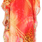 Sakkas MiuMiu Ligthweight Summer Printed Short Caftan Dress / Cover Up